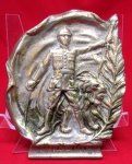Belgian WWI Patriotic Brass Plaque 1914-1918