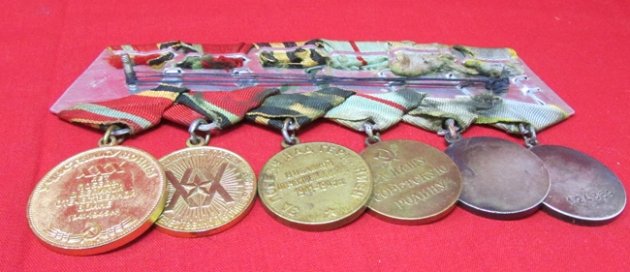  Soviet WWII 6 Place Medal Bar, Stalingrad Veteran — image 3