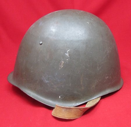  Polish Cold War Era, Wz67 Steel Helmet & Liner with Chinstrap — image 4