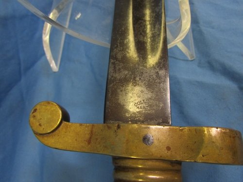  US Civil War, Plymouth Rifle Bayonet, Collins & Co. Mfg — image 4