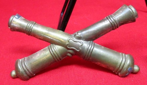  US Civil War Enlisted Artillery Hat Insignia, Brass — image 2