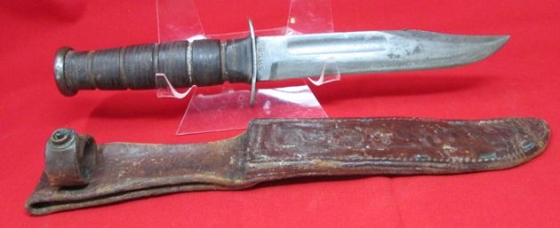  US WWII USMC Kabar Utility Knife & Sheath — image 4