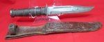 US WWII USMC Kabar Utility Knife & Sheath