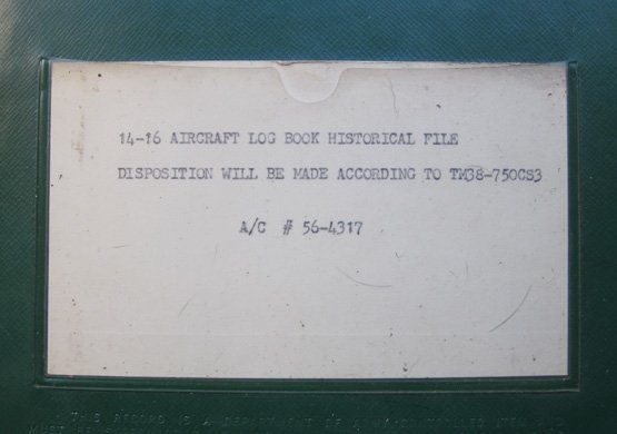  US Vietnam War Era, US Army Sikorsky Helicopter Official Log Book, 56-4317 — image 3