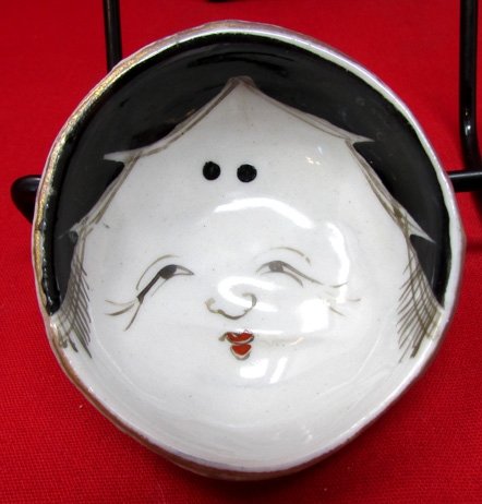  Japanese Two Faced, Grotesque Sake Cup, Devil and Angel — image 3