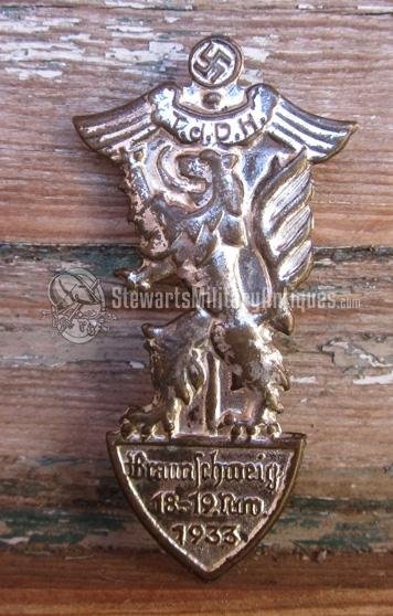  German WWII Braunschweig 1933 Tinnie, Silver — image 2