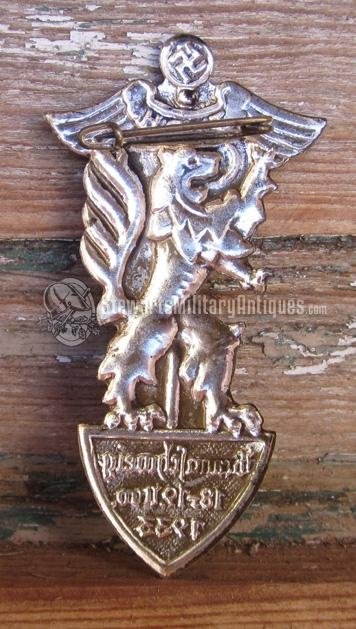  German WWII Braunschweig 1933 Tinnie, Silver — image 3