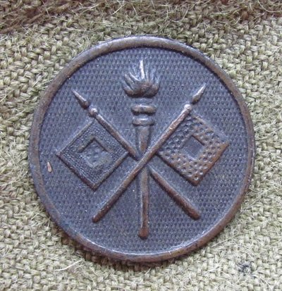  US WWII Signal Corps Wool Olive Drab Overseas Hat — image 3