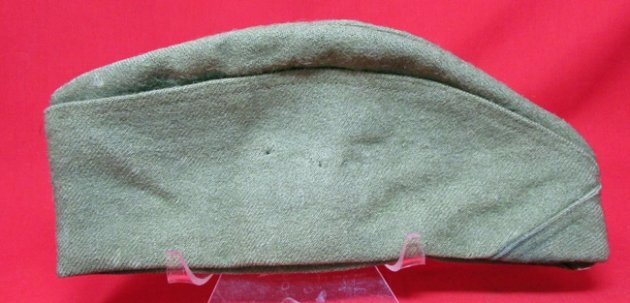  US WWII Signal Corps Wool Olive Drab Overseas Hat — image 5