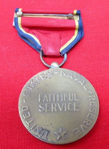  US Cold War Naval Reserve Faithful Service Medal, Slot Brooch Suspension — image 3
