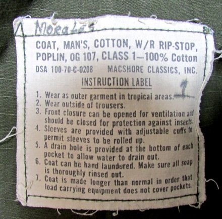  US Vietnam War, Army Rip Stop Fatigues, 1st Cavalry Division — image 7