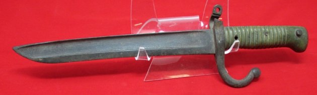  French, Franco-Prussian War, Cut-Down 1866 Chassepot Bayonet Fighting Knife, Battle Damage — image 3