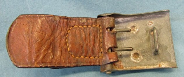  German WWI, Prussian Army Enlisted Buckle & Leather Tab, 1916 — image 4