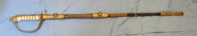  Italian WWII Navy Officers Sword & Scabbard — image 2