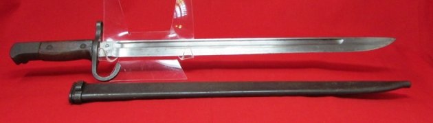 Japanese WWII Type 30 Bayonet & Scabbard, Kokura Hourglass — image 3
