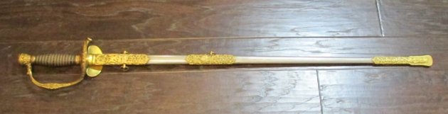  US Post Civil War, Deluxe Presentation Grade M1860 Staff Officers Sword, Silver Grip, Named — image 2