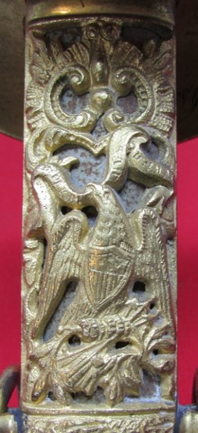  US Post Civil War, Deluxe Presentation Grade M1860 Staff Officers Sword, Silver Grip, Named — image 3