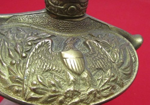  US Post Civil War, Deluxe Presentation Grade M1860 Staff Officers Sword, Silver Grip, Named — image 5