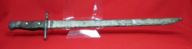  Japanese WWII Type 30 Training Bayonet & Metal Scabbard — image 2