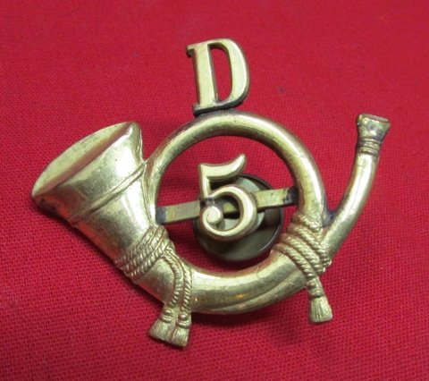  US Indian War Era Field Musician Hat Insignia, 5th Infantry — image 2