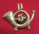 US Indian War Era Field Musician Hat Insignia, 5th Infantry