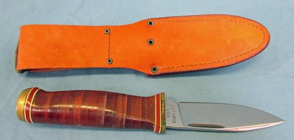  US Cold War USMC 94, Parachutist Knife Sheath, Ontario Mfg — image 6
