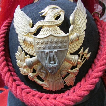  US Indian War Era, Light Artillery Musician Enlisted Helmet — image 3