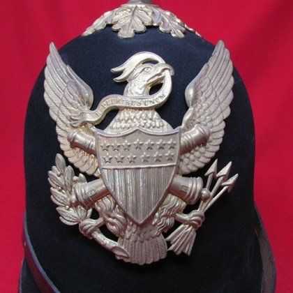  US Indian War Era, Enlisted Foot Artillery Helmet — image 4
