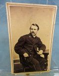 US Civil War CDV, Seated Union Officer
