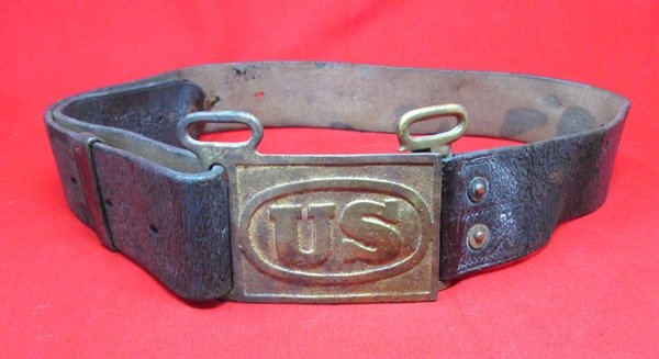  US Indian Wars Era, M1874 Enlisted Belt & Buckle, Palmer Brace System — image 2