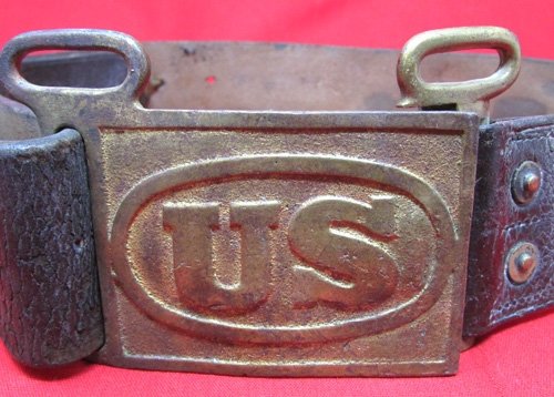  US Indian Wars Era, M1874 Enlisted Belt & Buckle, Palmer Brace System — image 3