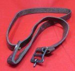 Italian Leather Carcano Rifle Sling, Finnish Used