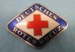 German Post WWII Red Cross Enameled Badge