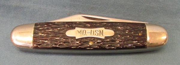  US Korean War Era, MD-USN, Bone Handled Pocket Knife, Wards Mfg. — image 5
