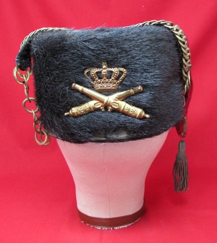  Dutch, WWI-WWII Artillery Busby — image 2