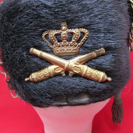  Dutch, WWI-WWII Artillery Busby — image 3