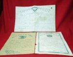 US Civil War Document Lot, 3 Times Wounded, Antietam, Gettysburg …