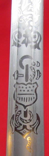  US Cold War Era US Coast Guard Officers Sword, French Mfg. — image 4