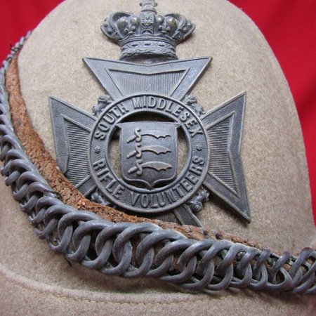  British Victorian Era, South Middlesex Rifle Volunteer Helmet — image 3