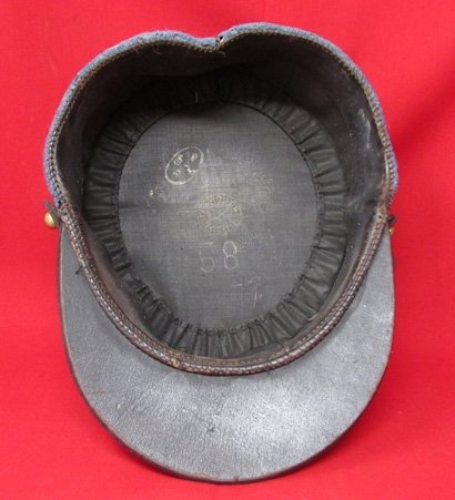  French WWI, Horizon Blue Wool Kepi, Size 58 — image 4