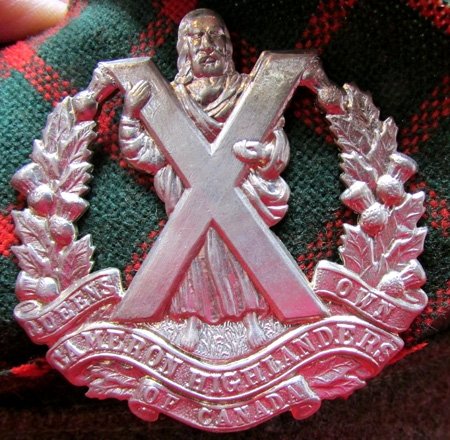  Canadian Post WWII (1948) Tam,  Queens Own Cameron  Highlanders of Canada — image 3