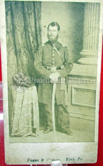  US Civil War CDV, George M Van Buren, Gettysburg Soldier, POW, York PA Photographer — image 3