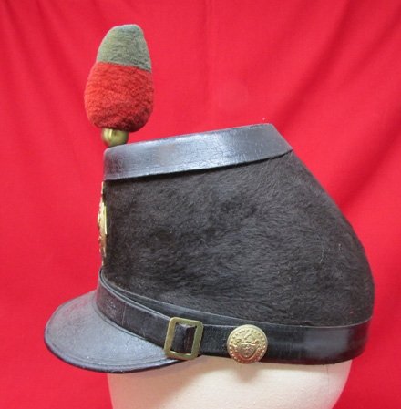  US Indian Wars Era, Massachusetts Volunteer Militia, Corps of Cadets Shako, Ridabock — image 5