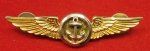US Post WWII Navy Observer Wings, Clutchback, Gemsco