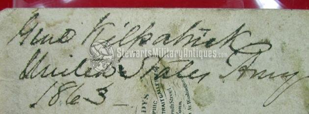  US Civil War CDV, General Judson Kilpatrick, Brady Backmark — image 4