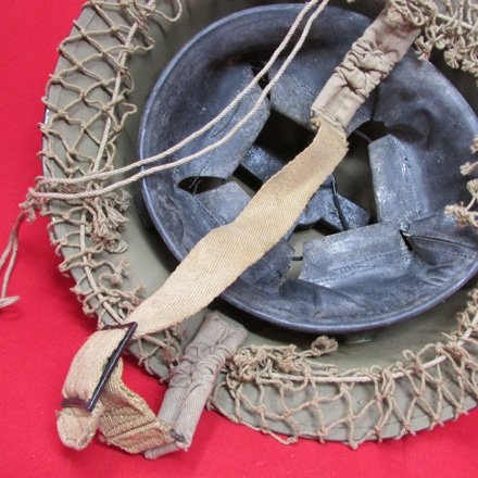  British WWII Tommy Helmet, 1941 Dated Liner — image 4