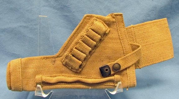  British Korean War Era, Short Pattern Tanker Holster, 1954 Dated — image 2