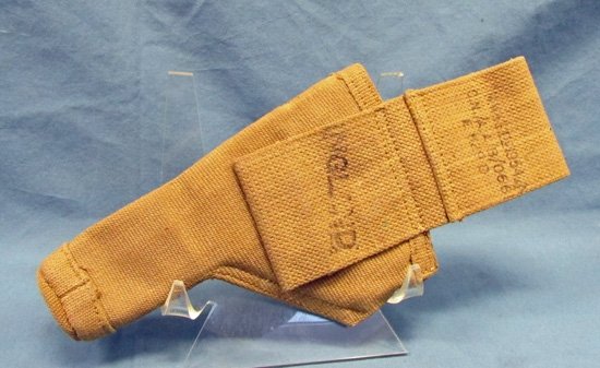  British Korean War Era, Short Pattern Tanker Holster, 1954 Dated — image 3