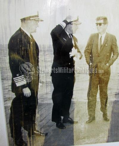  US WWII Japanese Surrender Photo Lot, JFk on USS Kitty Hawk 1960's — image 6