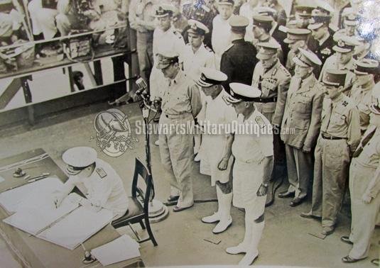  US WWII Japanese Surrender Photo Lot, JFk on USS Kitty Hawk 1960's — image 7